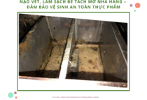 Nạo vét, làm sạch bể tách mỡ nhà hàng – Đảm bảo vệ sinh an toàn thực phẩm