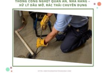 Thông cống nghẹt quán ăn, nhà hàng – Xử lý dầu mỡ, rác thải chuyên dụng