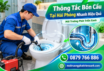 Thông Tắc Bồn Cầu Tại Hải Phòng Nhanh Hiệu Quả