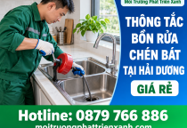 Thông Tắc Bồn Rửa Chén Bát Tại Hải Dương Giá Rẻ