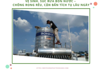 Vệ sinh, súc rửa bồn nước – Chống rong rêu, cặn bẩn tích tụ lâu ngày