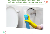 Xử lý mùi hôi nhà vệ sinh, ống cống – Khử mùi triệt để bằng enzyme sinh học