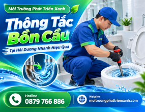 Thông Tắc Bồn Cầu Tại Hải Dương Nhanh Hiệu Quả
