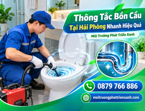 Thông Tắc Bồn Cầu Tại Hải Phòng Nhanh Hiệu Quả