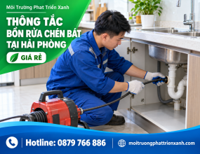 Thông Tắc Bồn Rửa Chén Bát Tại Hải Phòng Giá Rẻ