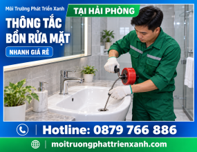Thông Tắc Bồn Rửa Mặt Tại Hải Phòng Nhanh Giá Rẻ