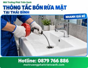 Thông Tắc Bồn Rửa Mặt Tại Thái Bình Nhanh Giá Rẻ
