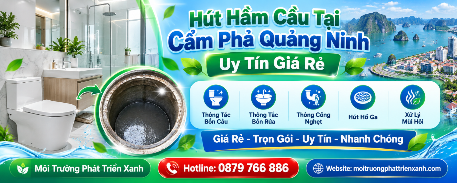 Hút Hầm Cầu Tại Cẩm Phả Quảng Ninh Uy Tín Giá Rẻ - Kiểm tra vệ sinh và nghiệm thu sau khi hút hầm cầu