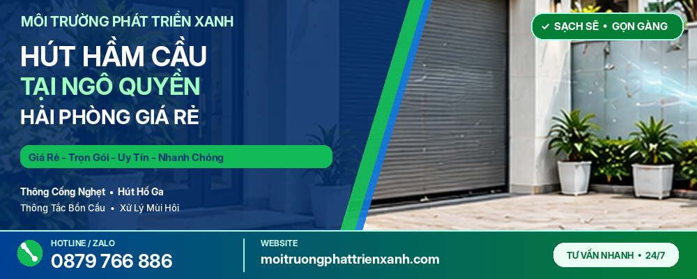 Hút Hầm Cầu Tại Ngô Quyền Hải Phòng Giá Rẻ - Hoàn thành vệ sinh và kiểm tra hệ thống thoát nước