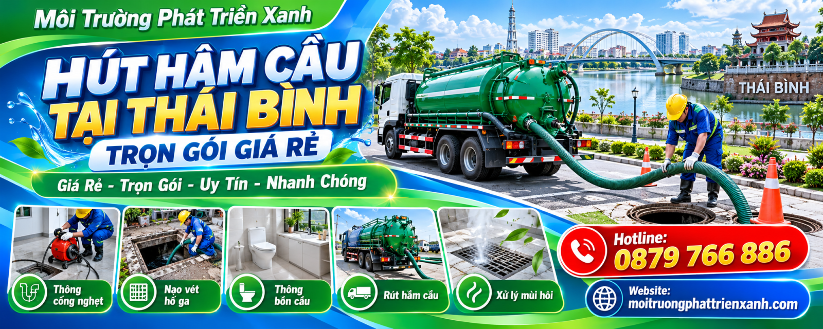 Hút Hầm Cầu Tại Thái Bình Trọn Gói Giá Rẻ - quy trình thi công