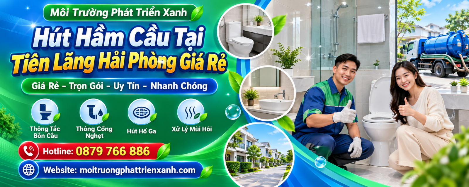 Hút Hầm Cầu Tại Tiên Lãng Hải Phòng Giá Rẻ - Kiểm tra hệ thống thoát nước và vệ sinh khu vực sau hút hầm cầu