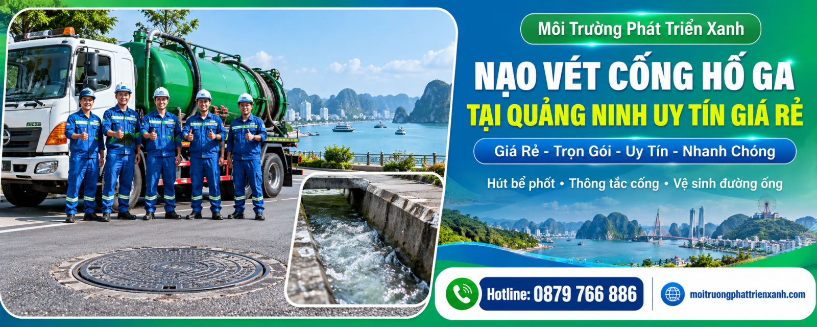 Nạo vét cống hố ga tại Quảng Ninh uy tín giá rẻ - kiểm tra dòng chảy và bàn giao sau thi công