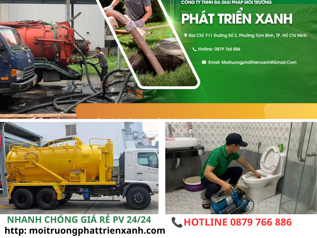 dịch vụ hút bể phốt xã bản nguyên