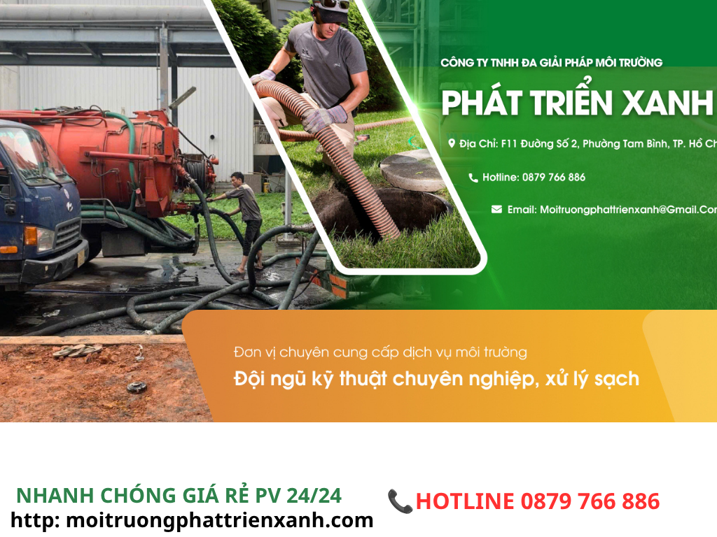 dịch vụ hút bể phốt xã dân chủ