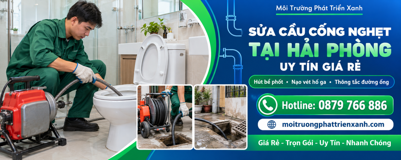 Sửa Cầu Cống Nghẹt Tại Hải Phòng Uy Tín Giá Rẻ - thi công xử lý tắc nghẽn đường ống