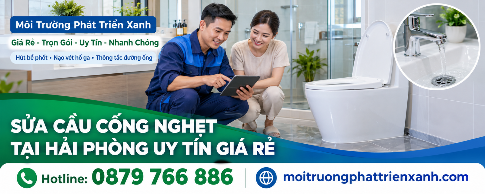Sửa Cầu Cống Nghẹt Tại Hải Phòng Uy Tín Giá Rẻ - kiểm tra thoát nước sau khi hoàn thành