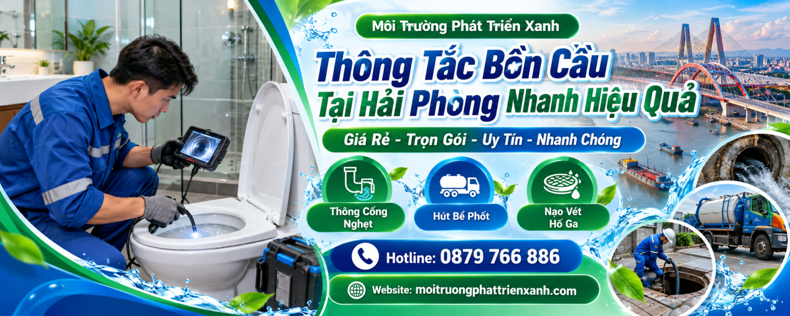 Thông Tắc Bồn Cầu Tại Hải Phòng Nhanh Hiệu Quả - Khảo sát nguyên nhân bồn cầu tắc nghẽn