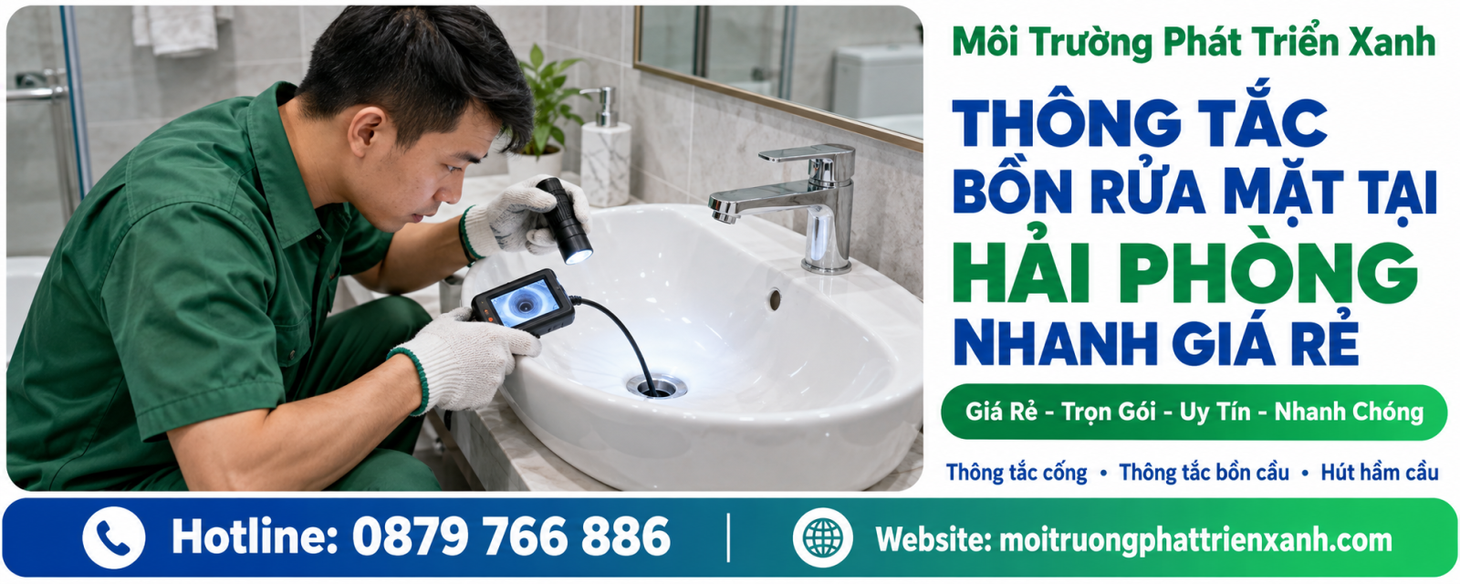 Thông Tắc Bồn Rửa Mặt Tại Hải Phòng Nhanh Giá Rẻ - khảo sát bộ xả và xi phông lavabo