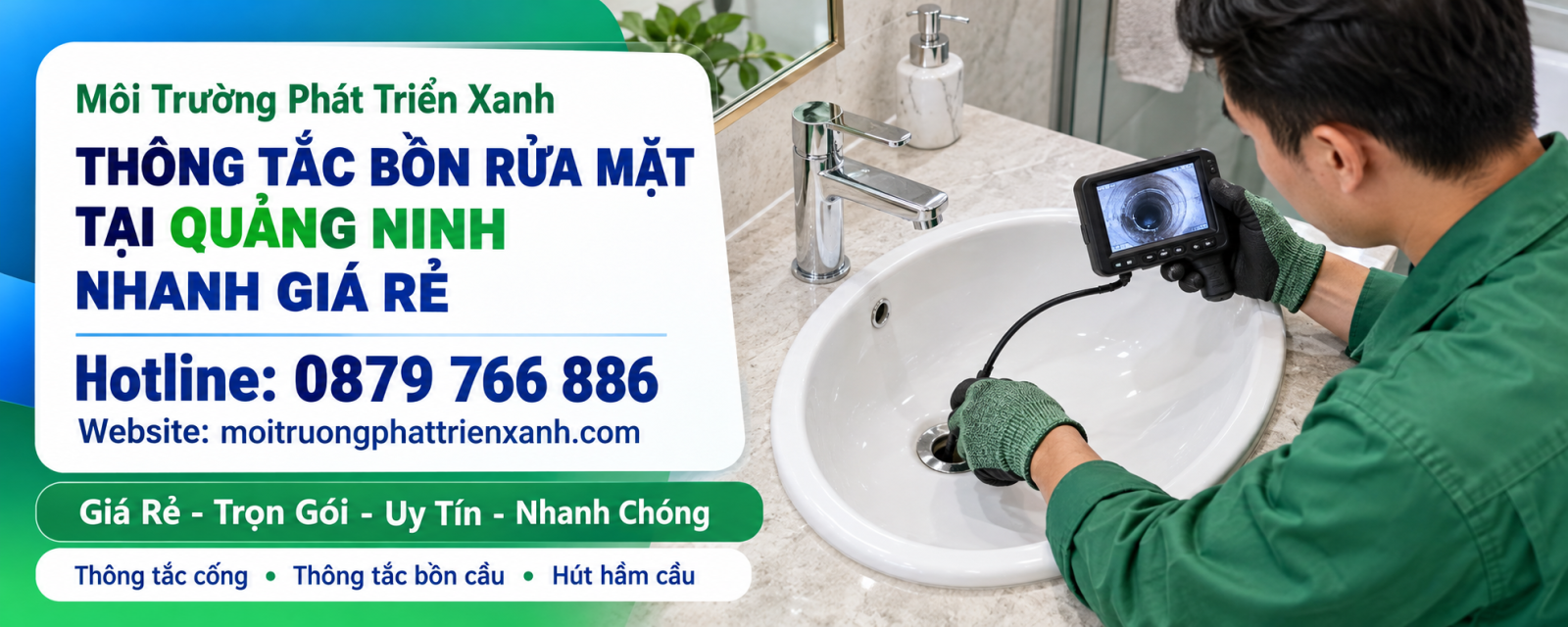 Thông tắc bồn rửa mặt tại Quảng Ninh nhanh giá rẻ - khảo sát bộ xả và xi phông lavabo