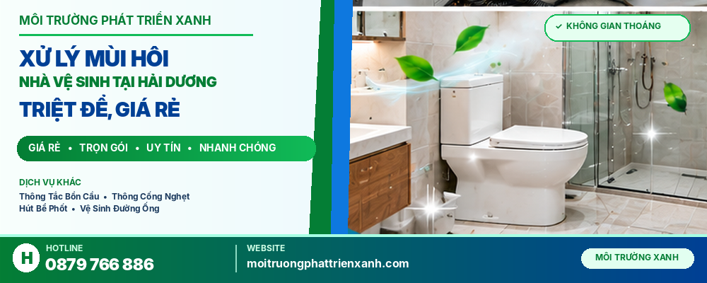 Xử Lý Mùi Hôi Nhà Vệ Sinh Tại Hải Dương Triệt Để, Giá Rẻ - Nhà vệ sinh sạch sẽ sau khi hoàn thành xử lý mùi